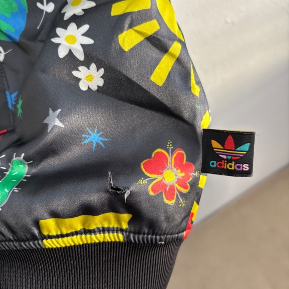 Adidas x Pharrell Williams Limited Edition Multi-Color Print Bomber Jacket - Picture 6 of 12